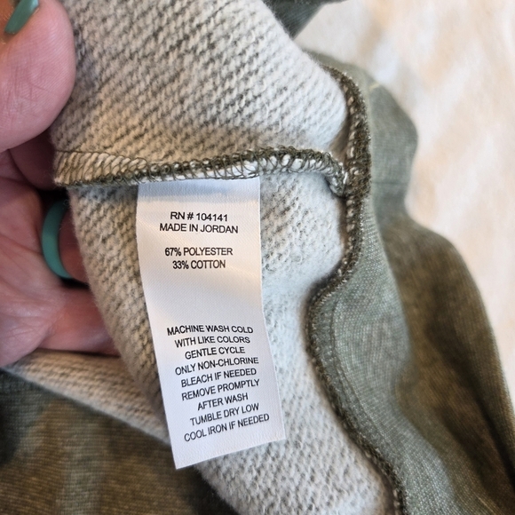 Alpine Design Women's Fleece Hiking Hoodie Olive Haze Heather Large New - Picture 10 of 14